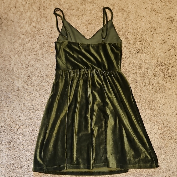 Good Luck Gem Velvet Mini Dress - Picture 6 of 9